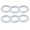 6PCS Bathroom Sink Filter Sealing Ring, Bathroom Drain Pipe Flat Silicone Gasket by Unknown
