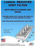 Replacement for HVAC Furnace Register Vent Charcoal Carbon Pre-Filter Pads 12″ by Unknown