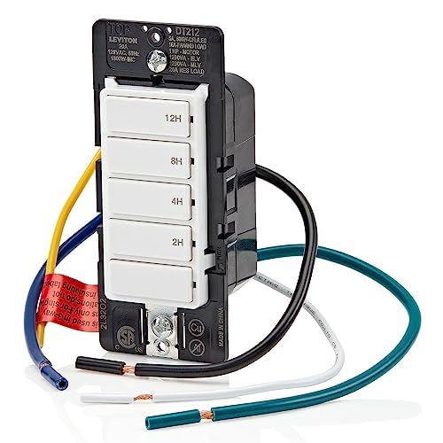 Leviton Countdown Switch for lights, pool pumps, 2-4-8-12 hour, Neutral Wire - Image 14
