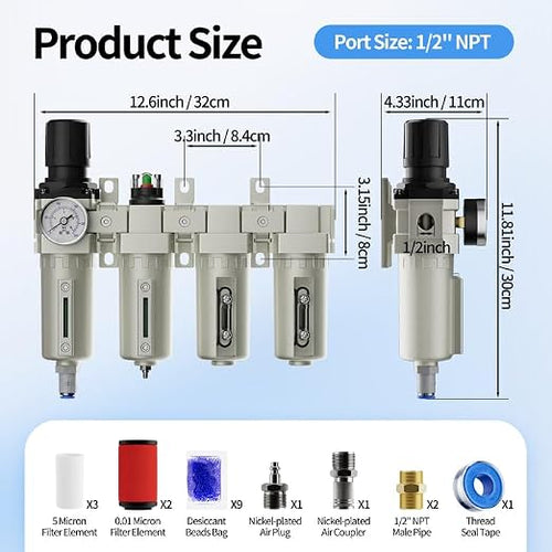 1/2" NPT 4 Stage Air Drying System - Image 2
