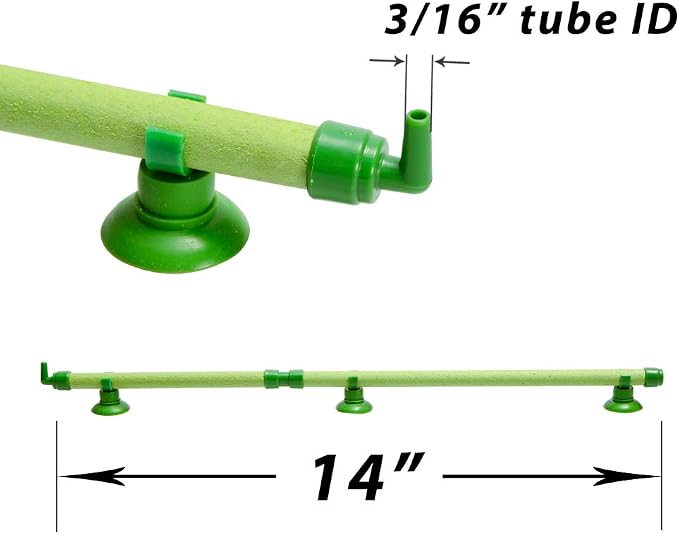 Quickun Aquarium Air Stone Bubble Wall Tube Oxygen Diffuser Bar Decor Accessory - Image 2