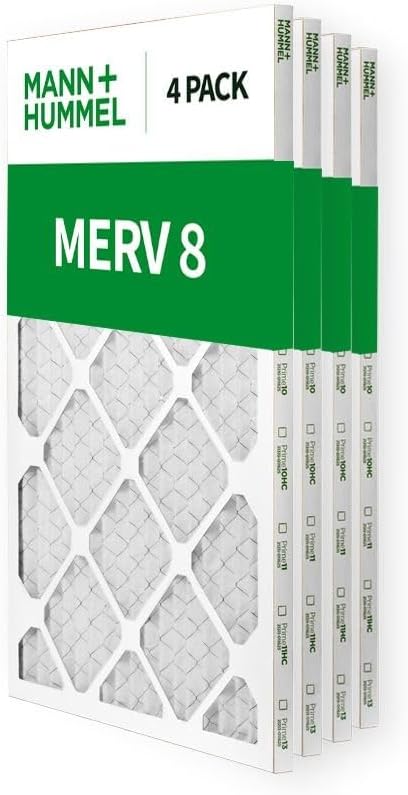 Mann+Hummel 12x24x1 MERV 8 Pleated HVAC AC Furnace Air Filters. 4 Pack. - Image 3