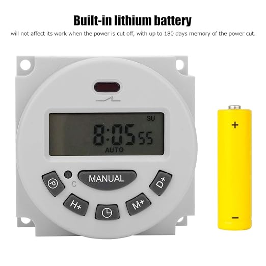 Digital Time Switch CN101A Energy Efficient LCD Programmable Timer Relay Switch - Image 3
