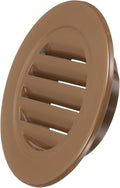PATIKIL 5" Round Air Vent, Louver Grille Cover Aluminum Alloy Soffit Vent HVAC by PATIKIL