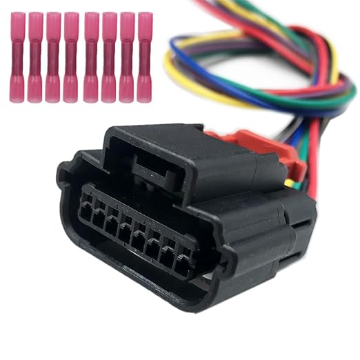 LIZAPUS 8 Pin Mass Air Flow Sensor Connector Plug Wire Pigtail Harness by LIZAPUS
