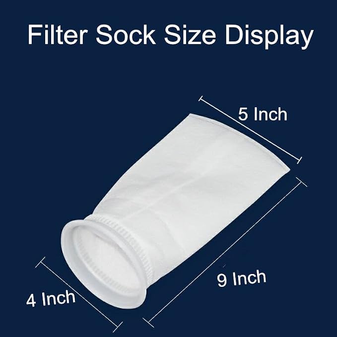 KUTAWILAR 2 Pack 4"x9" Felt Filter Bag, 4 Inch Ring, 1 Micron, Short Filter - Image 5