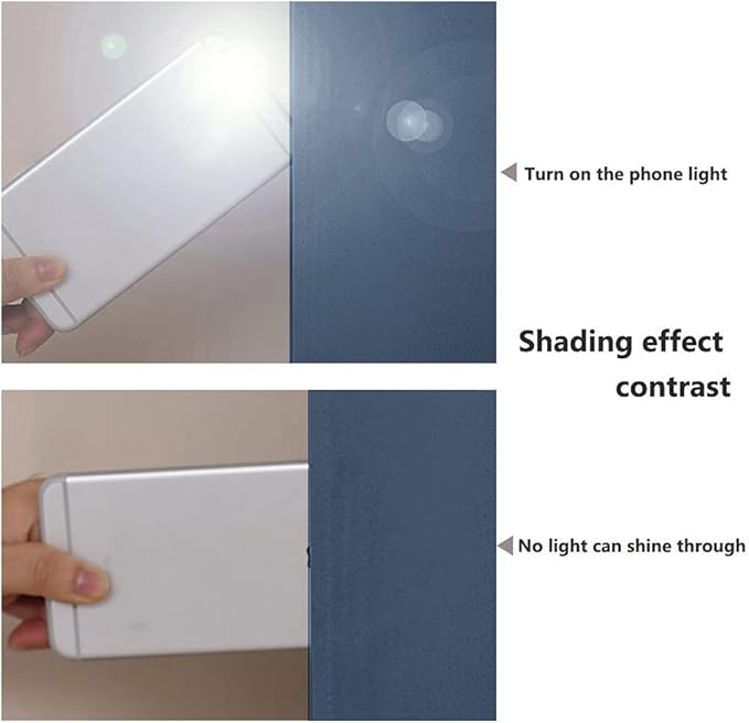 NICETOWN 100% Blackout Curtains with Black Liners, Thermal Insulated Full Blackout 2-Layer Lined Drapes, Energy Efficiency Window Draperies for Bedroom (Stone Blue, 2 Panels, 52-inch W by 63-inch L)