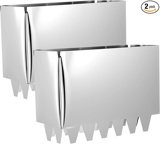 MorningRo 2 Pcs HVAC Metal Register Collar 4" x 10" x 6" Deep Installation Tabs by Unknown