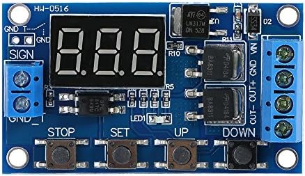 Programmable Cycle Timer Relay Module Digital LED Display DC5V to 30V Delay by Fafeicy