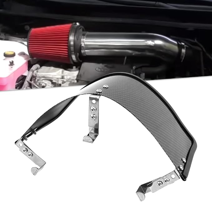RULLINE Universal Air Intake Filter Cover Heat Shield Stainless Steel Cover by RULLINE