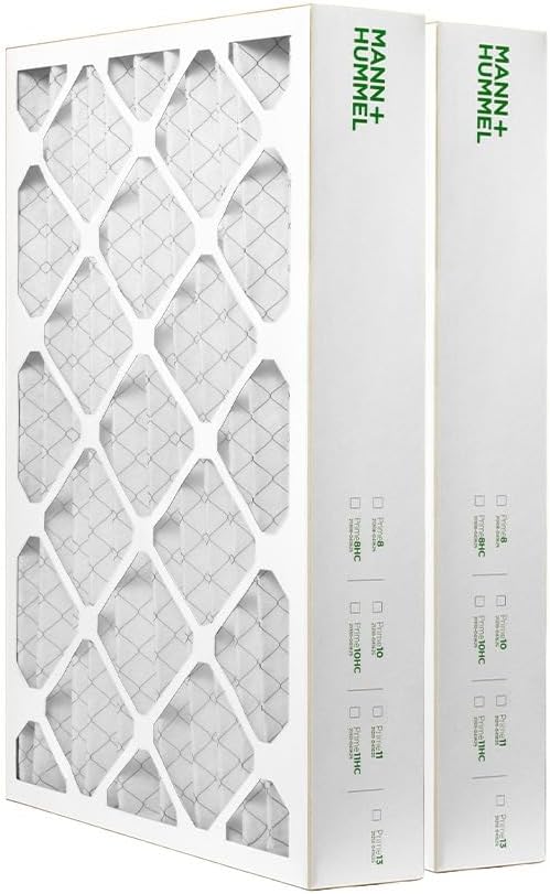 Mann+Hummel 16x25x4 MERV 8 Pleated HVAC AC Furnace Air Filters. 2 Pack. by MannHummel