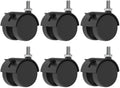 Stand Up Desk Store 2" Casters for Noise Reducing Recycled PET Workpods by SStandUpDeskStore