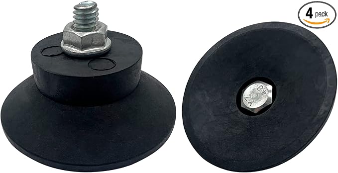 4Pcs Air Compressor Rubber Feet, No Oil Machine Shock-Absorbing Foot Pads by NGeGe