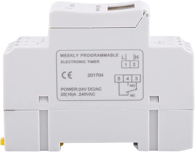 Yosoo Health Gear DIN Rail Digital Programmable Timer Switch, THC15A Digital - Image 2