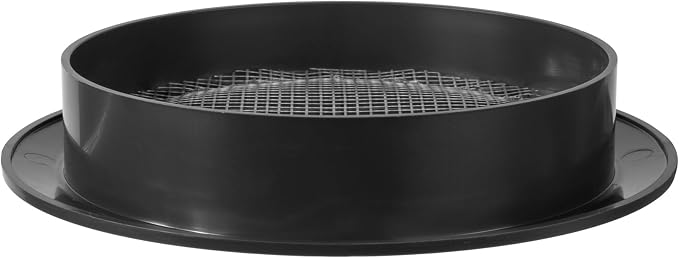 5" Inch Black Plastic Round Ventilation Grille - Image 6