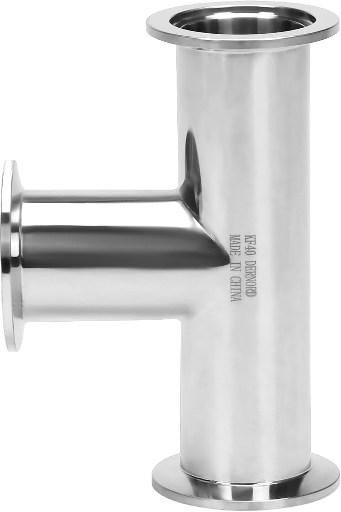 DERNORD KF-40 Tee 3 way Vacuum Fittings Stainless Steel 304 Pipe Fittings - Image 3