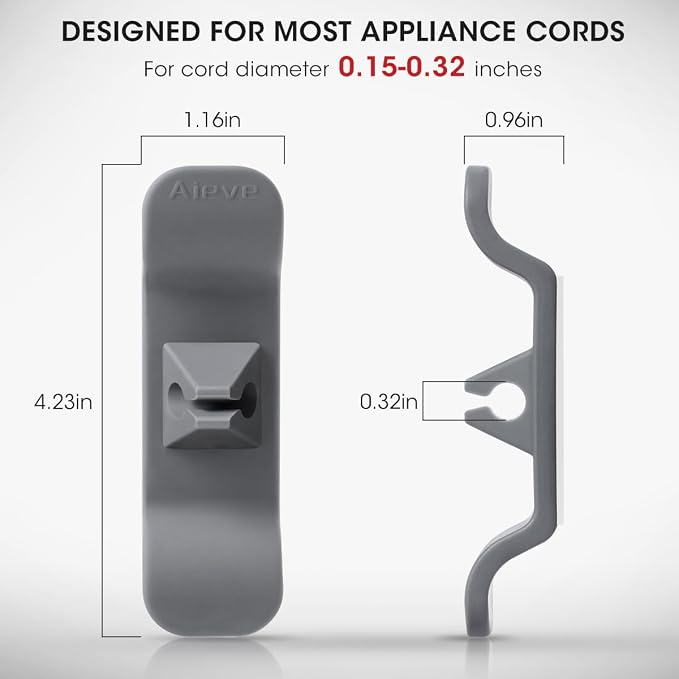 Aieve Cord Organizer for Kitchen Appliances, 12 Pack Cord Wrap Cord Holder Cord - Image 5