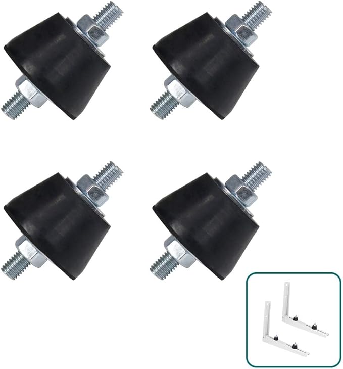 Daisypower Air Conditioner Rubber Anti-Vibration Mounts Pad, Shock Absorbing by Daisypower