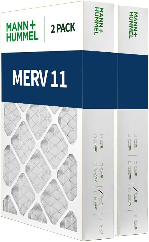Mann+Hummel 16x25x4 MERV 11 Pleated HVAC AC Furnace Air Filters. Quantity 2. - Image 4