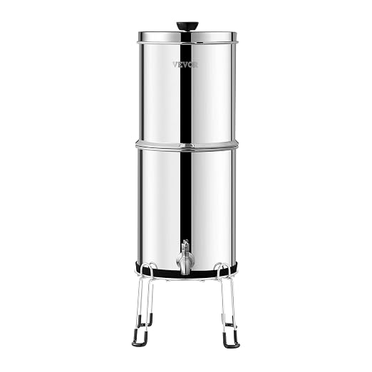 VEVOR Gravity-fed Water Filter System, 2.25G 304 Stainless-Steel Countertop - Image 9