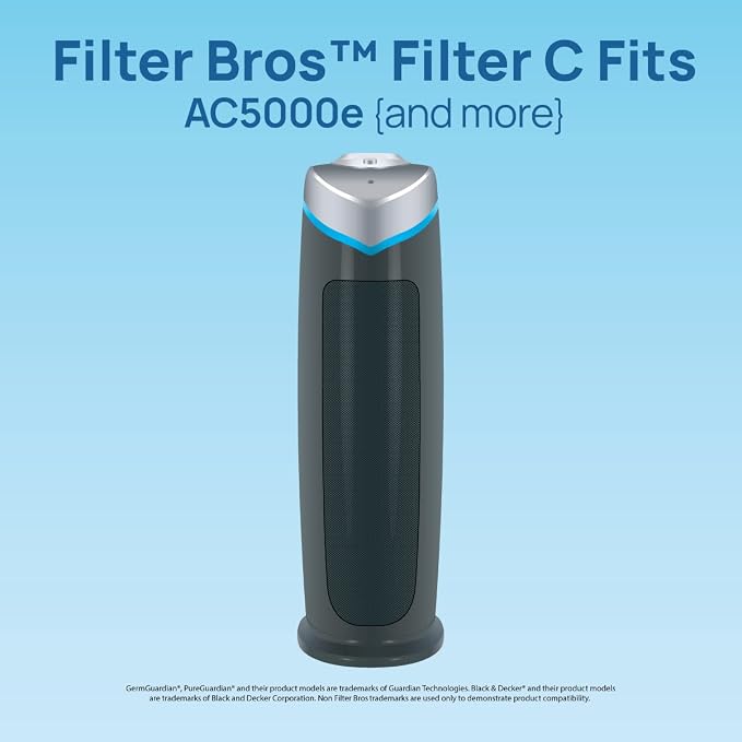 Filter Bros HEPA Filter C Replacement Fits GermGuardian FLT5000 AC5250PT AC5350B - Image 4