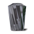 GLigeT Outdoor Trash can Round Steel Trash Can Modern Simple Outdoor Trash Can by Unknown