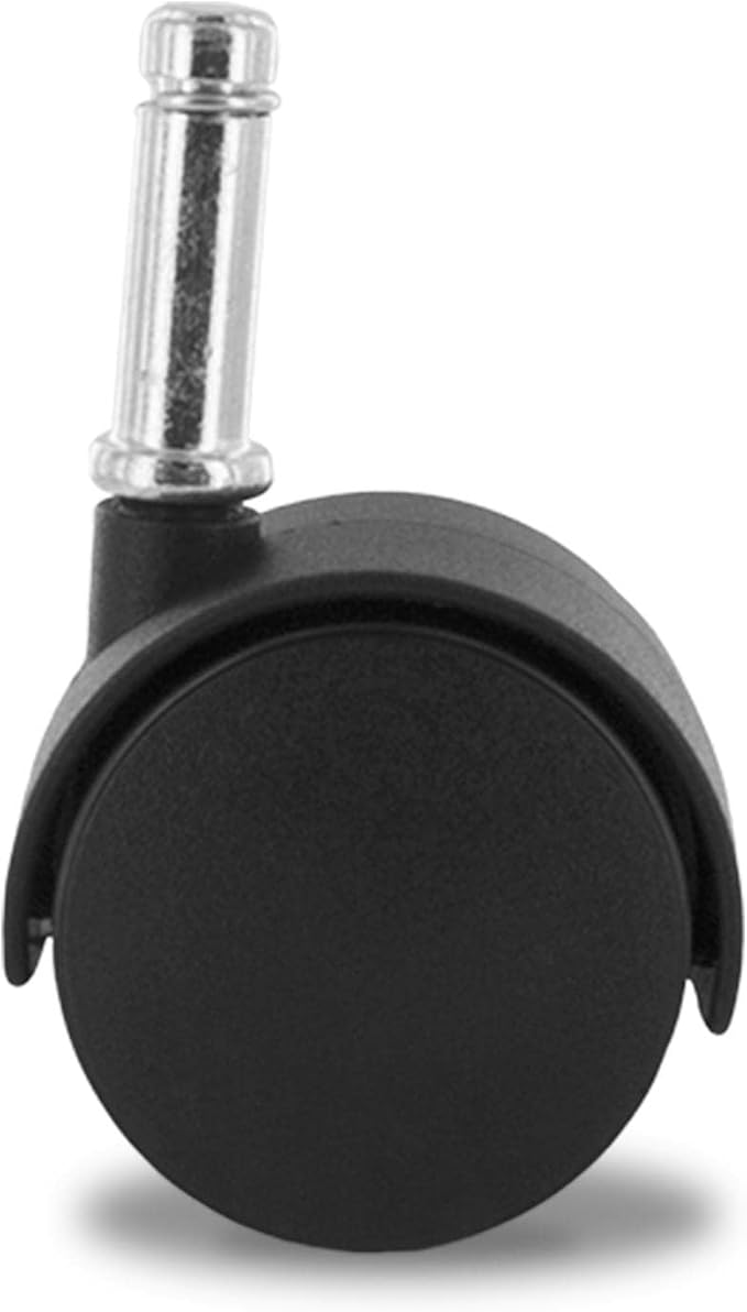 2" Wheel Diameter | Black Nylon Swivel Hooded Samson Twin Wheel Caster | 7/16" - Image 3