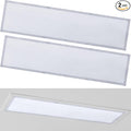 2 Pcs 1 x 4 ft Magnetic Fluorescent Light Covers Fabric Ceiling Light Filter by Wowangce