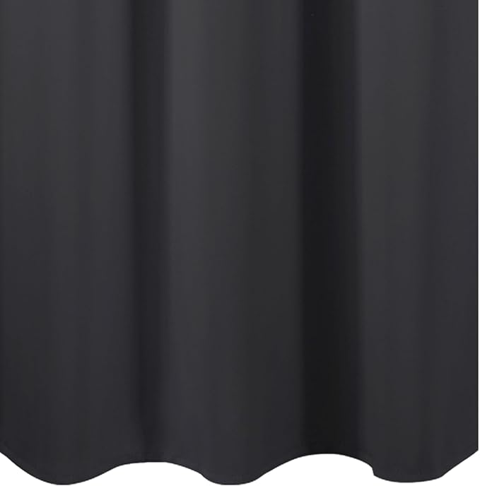 LEMOMO Dark Grey Thermal Blackout Curtains/42 x 95 Inch/Set of 2 Panels Room Darkening Curtains for Bedroom
