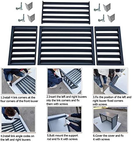 Aluminum Air Conditioner Cover, Privacy Fence Screen, Outdoor Condenser - Image 6