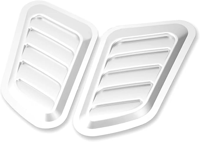 2Pcs ABS Car Air Flow Intake Hood Scoop Vent Bonnet Cover Universal DIY - Image 5