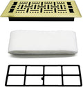 4x10 Inch Brushed Gold Floor Air Vent Register by JATOHOME