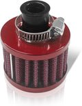 ZIMISI 0.47"/12mm Car Cold Air Intake Filter, Round Tapered Car Valve Cover by Unknown