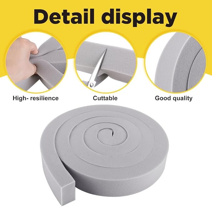 moonoom 3 Pcs Foam Air Conditioner Weatherseal Tape-2''x1''x6.5ft Air - Image 3