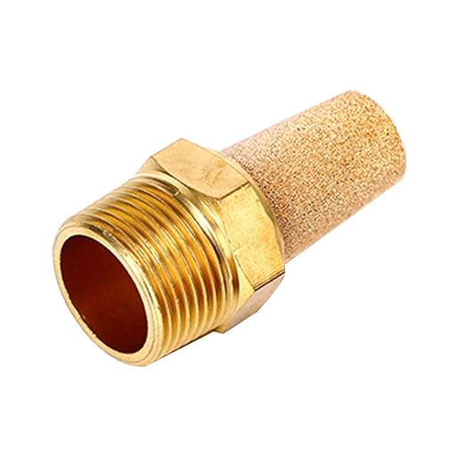 Beduan 3Pcs Pneumatic Brass Exhaust Muffler Filter, 3/4" Male Thread Hex - Image 3