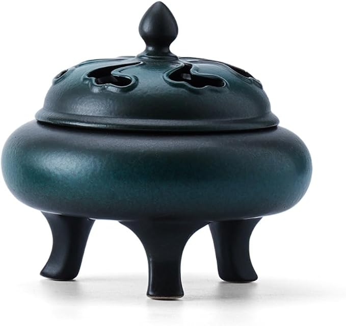 Incense Holder Ceramic Incense Burner Indoor Zen Point Incense Burner Retro by Unknown