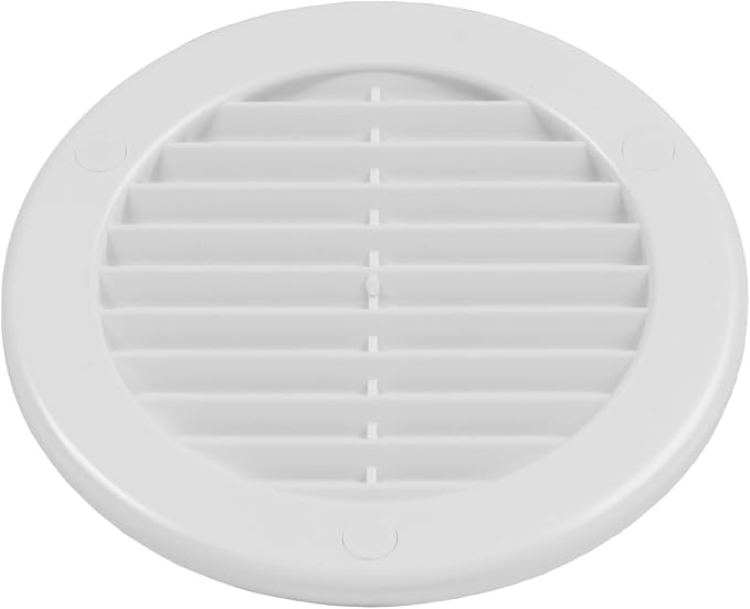 10-Pack 4" Round Air Vent Cover – White Plastic Soffit Air Vent Deflector - Image 8