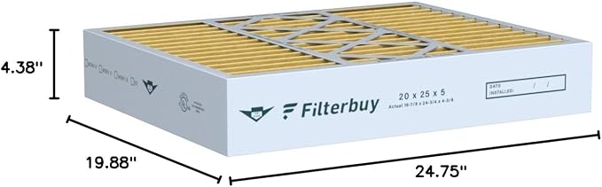 Filterbuy 20x25x5 Air Filter MERV 11 Superior Pet & Allergy Defense, Pleated - Image 10