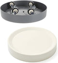 11.2 Inch Plant Caddy with Hidden Wheels, Round Rolling Plant Stand, Mobile Tray by KangTeer