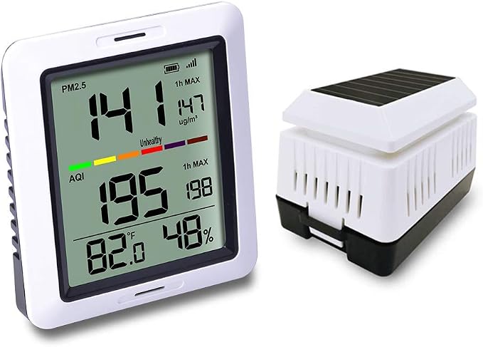 Ecowitt WH0290 Air Quality Monitor Meter PM2.5 Detector Indoor Outdoor by ECOWITT