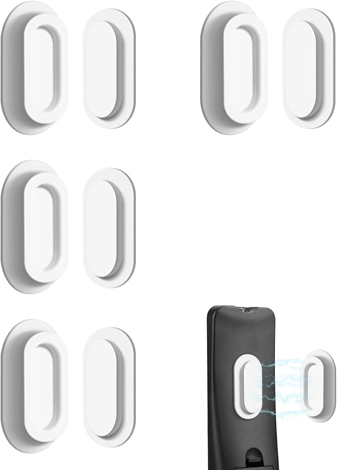4 Pack Strong Magnetic Remote Control Holder, Self-Adhesive Silicone Remote by Unknown