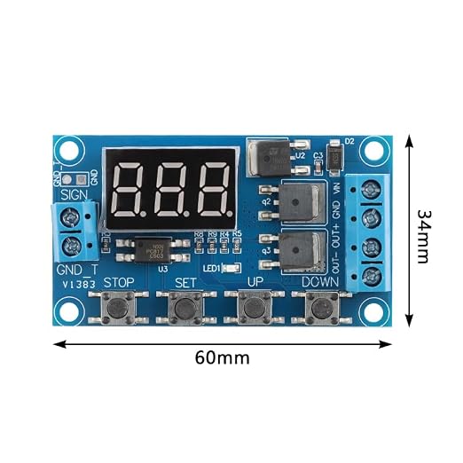 3Pcs DC 12V-24V Relay Timer Switch Module, Trigger Cycle Delay Timer Switch - Image 6