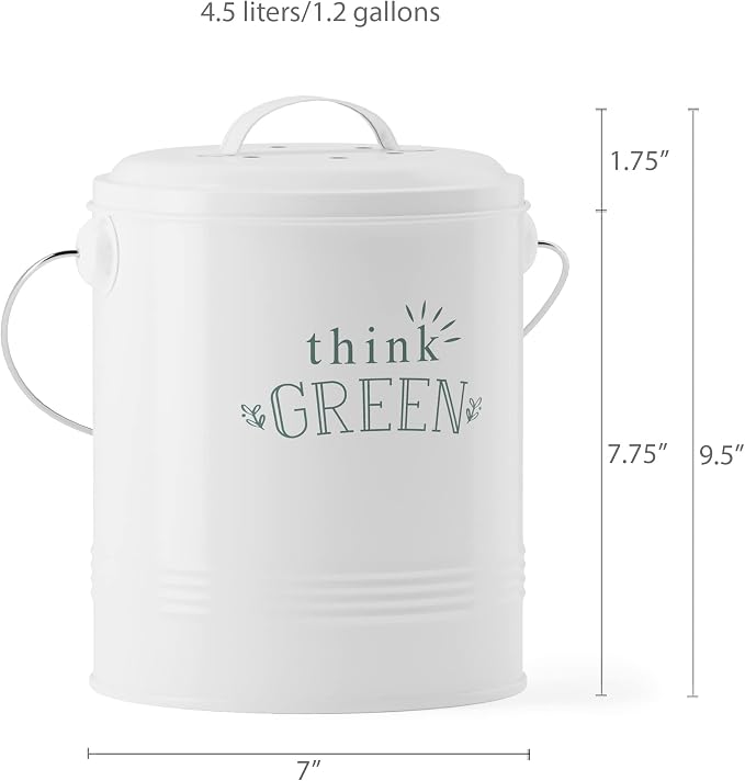Barnyard Designs Compost Bin for Kitchen Counter - Image 6