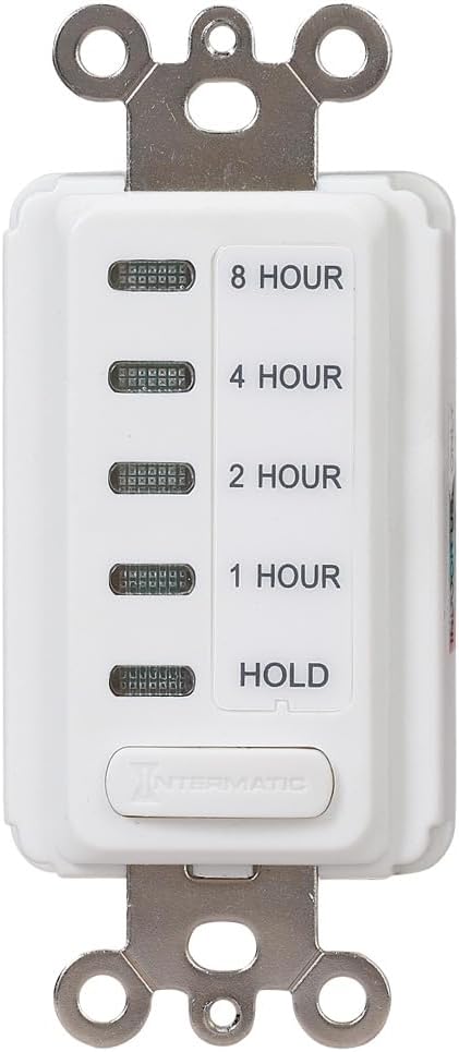 Intermatic EI220W-1 in-Wall Countdown Timer Switch, Whole House Fan, hold mode - Image 2
