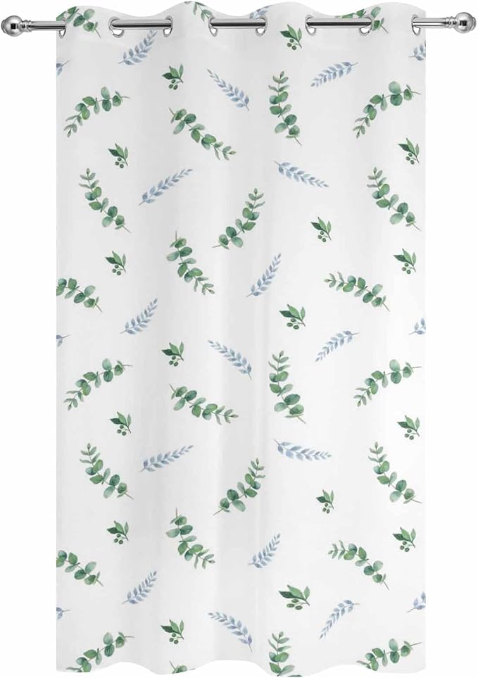 Leaf Outdoor Curtains for Patio Summer Jugal Leaves Pastoral Plant Waterproof - Image 9