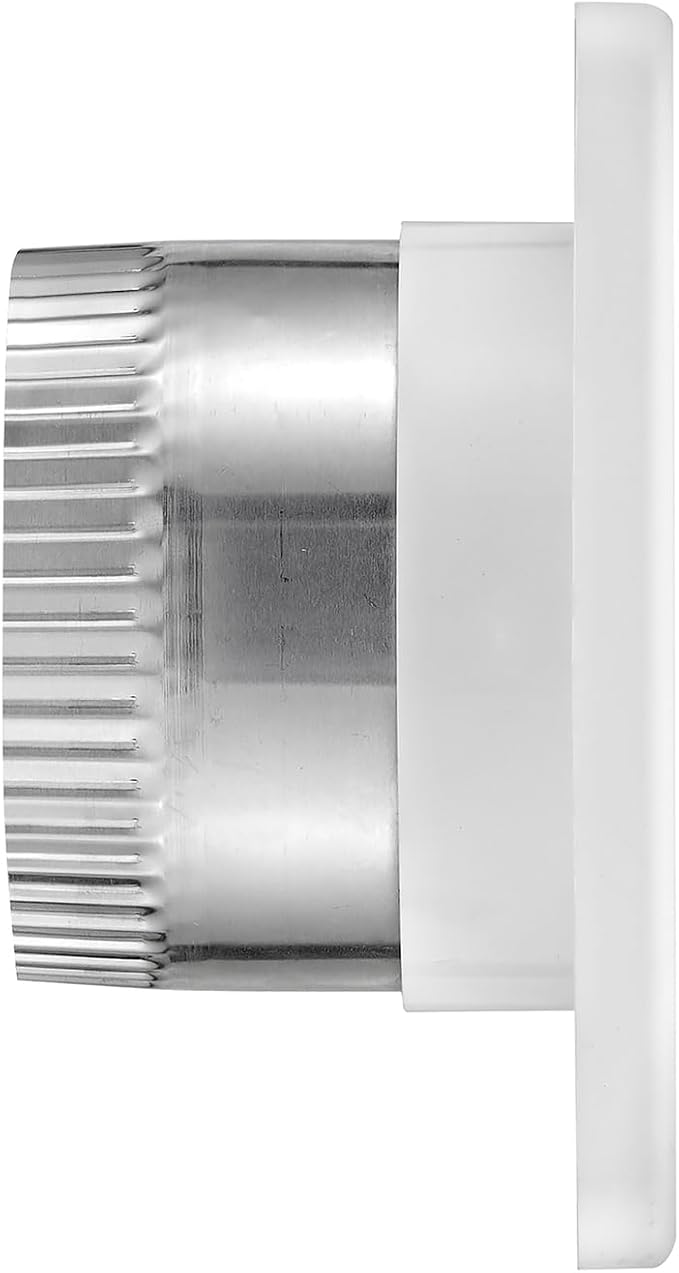 Lambro 674W-ML 4-In. White Plastic Fresh Air Intake Vent - Image 4