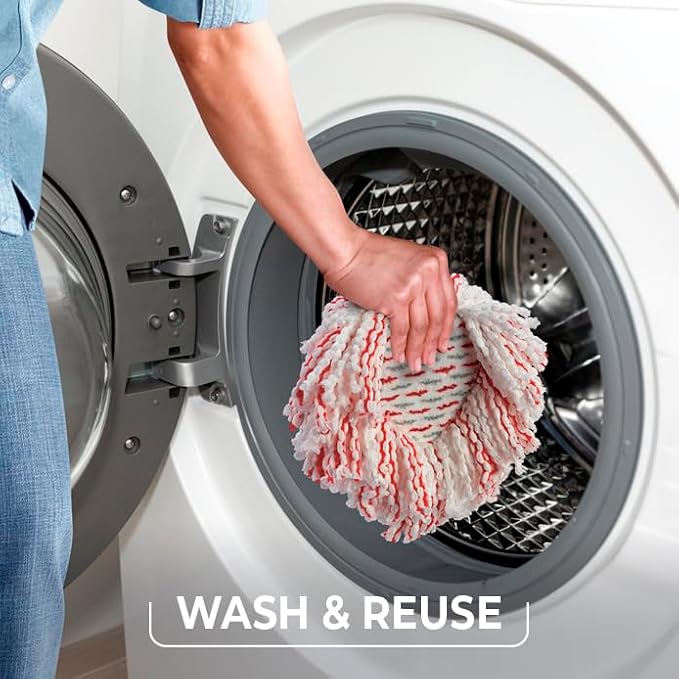 O-Cedar EasyWring Deep Clean Refill | 40% More Cleaning Power | Microfiber Mop - Image 5