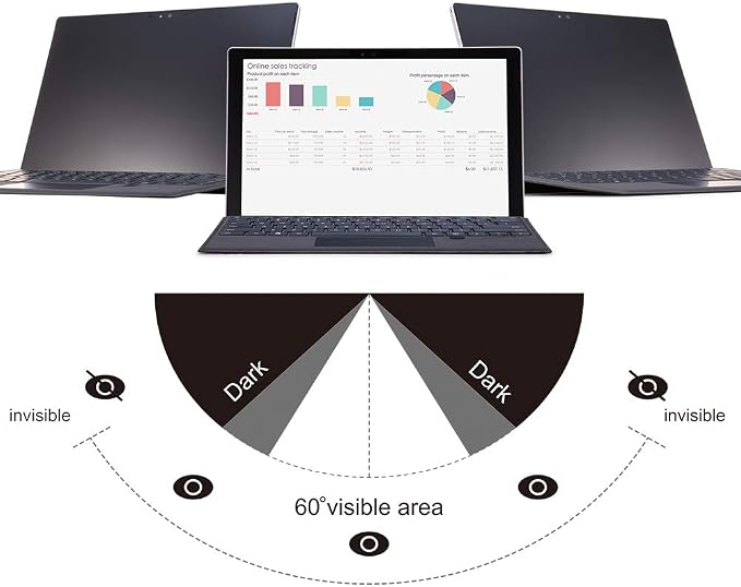 FILMEXT Privacy Screen Protector 13inch, Removable Anti-Glare Blue Light Filter - Image 2