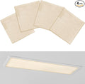 4 Pcs 1 x 4 ft Magnetic Fluorescent Light Covers Fabric Ceiling Light Filter by Wowangce