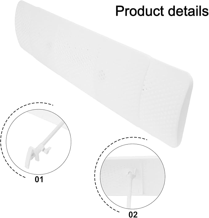 Adjustable Central Air Conditioning Windshield, AC Air Deflector Ceiling Top - Image 6